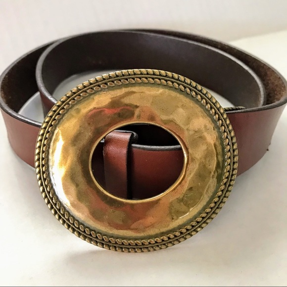 COLDWATER CREEK Belt Brown Leather Adjustable - Picture 7 of 16